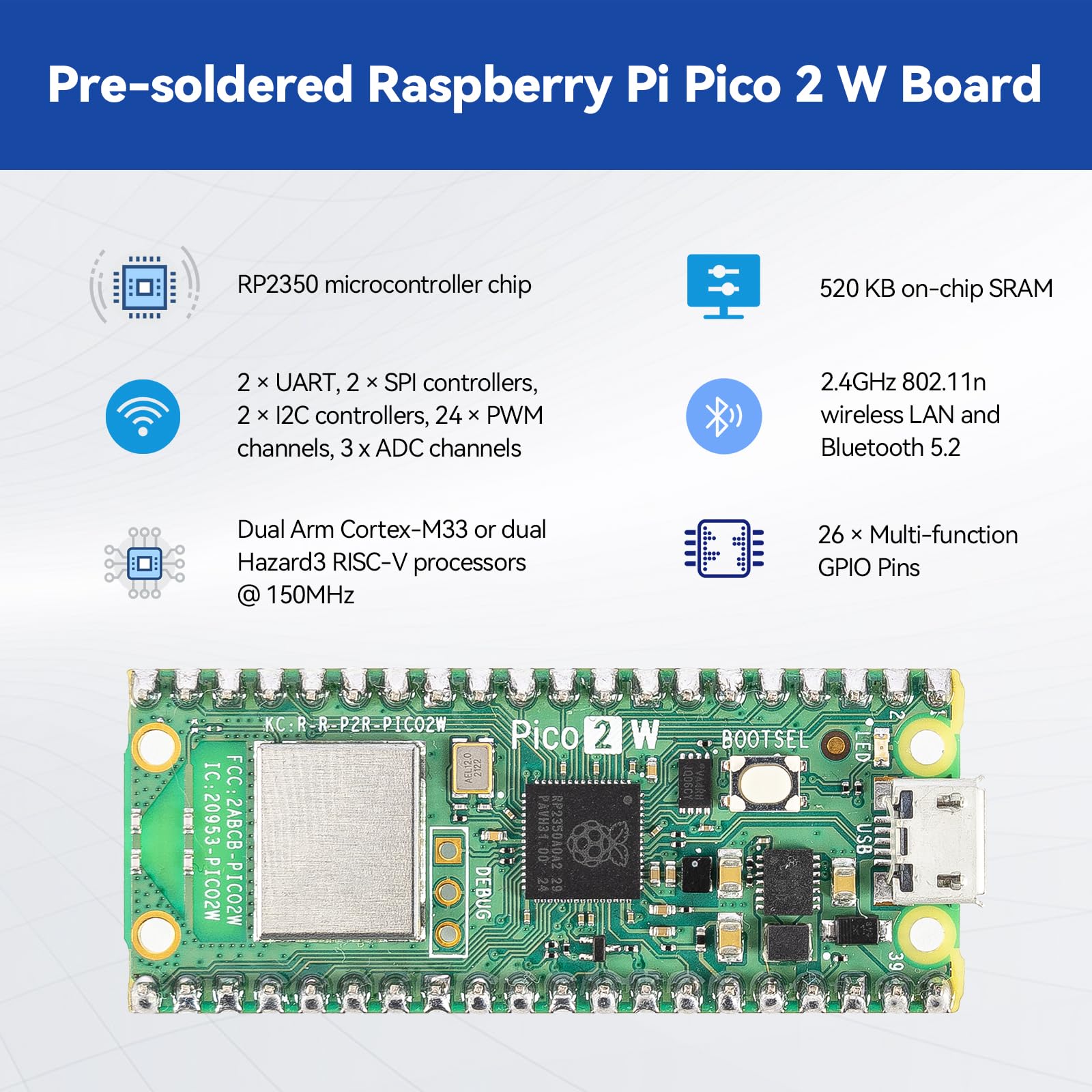 SunFounder Raspberry Pi Pico 2 Wスターターキット Amazon.com: SunFounder Raspberry Pi Pico 2 W Ultimate