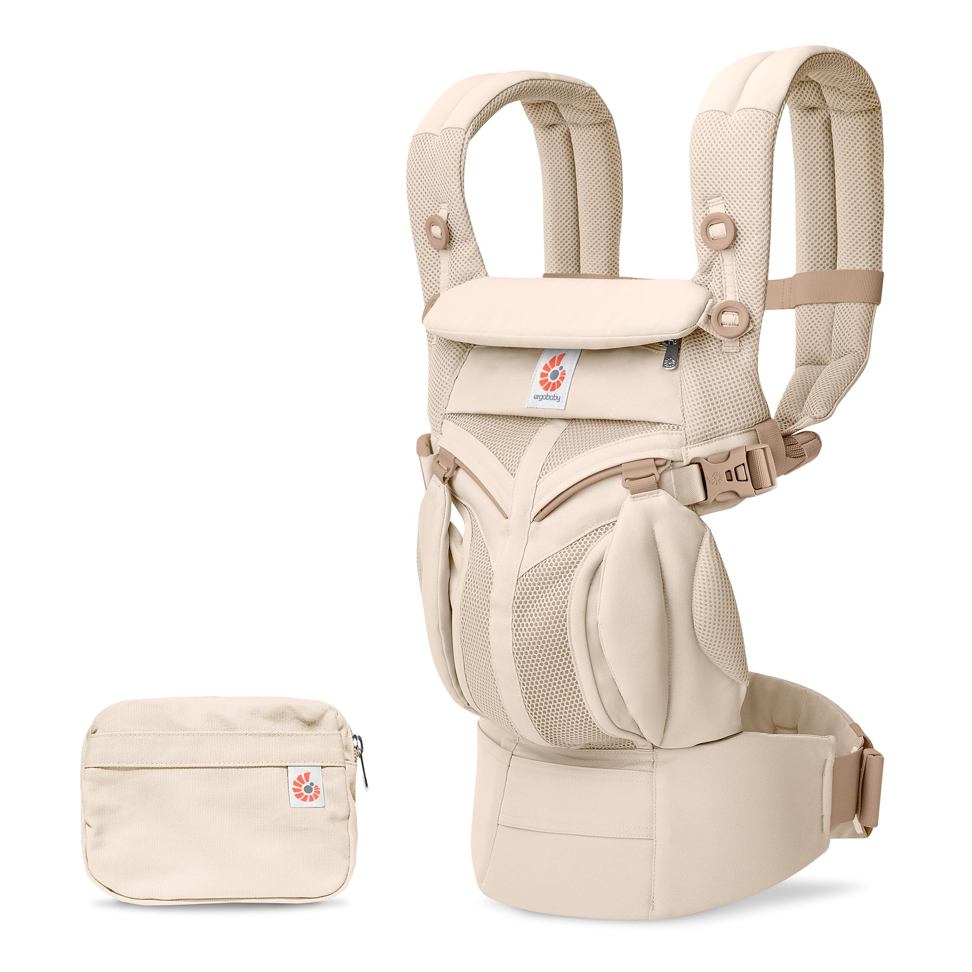 Ergobaby Baby Carrier for Newborn to Toddler, Ergonomic 4-Position Omni Classic Mesh, Baby Carrier Back Front Facing Backpack, Charcoal Grey — view 12