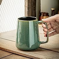 Vista 7 de Taza de café de cerámica de 24 onzas, taza de café grande con leche, taza de té para cacao, capuchino, latte, cereales, apta para lavavajillas, apta