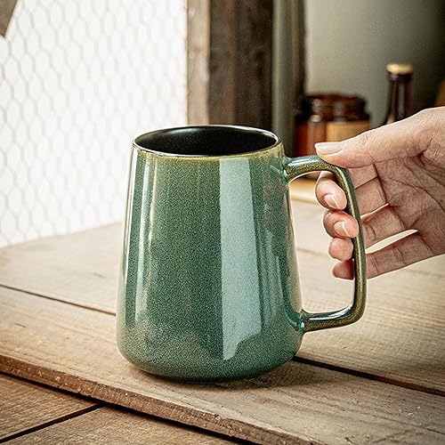 Miniatura 7 de Taza de café de cerámica de 24 onzas, taza de café grande con leche, taza de té para cacao, capuchino, latte, cereales, apta para lavavajillas, apta