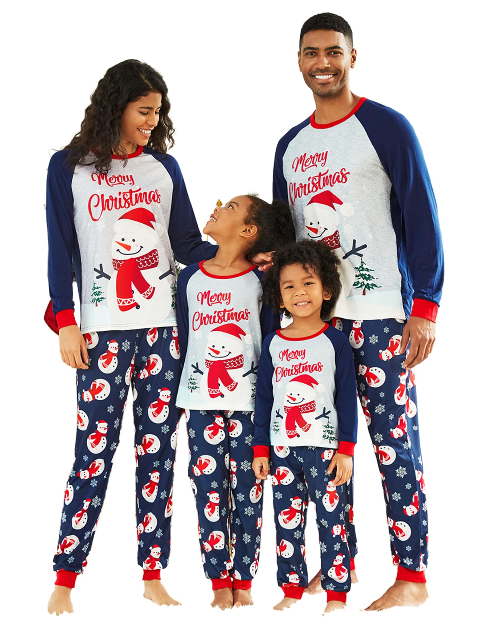 PATPAT - Pigiama Natale Famiglia Coordinati - Pigiami Natalizi per Tutta la Famiglia - Pigiama Donna Invernale - Pigiama Natale Coordinati Coppia - Pigiami Coppia- Pigiama Uomo Invernale