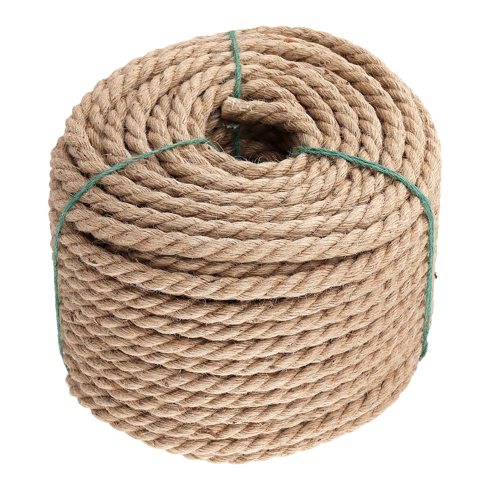 Naturalna lina jutowa 10 mm, 50 m, gruba lina konopna, lina ogrodowa do rzemiosła, na kemping, florystykę, DIY, wiązki, drapak, wiązki