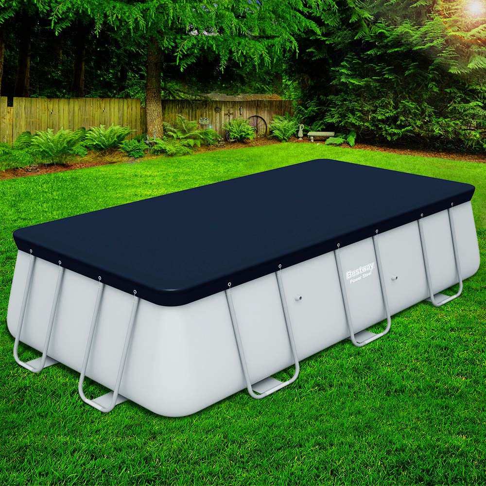 Bestway 58232 Abdeckplane für Frame Pool 404x201x100 cm und 412 x 201 x 122 cm, Blau