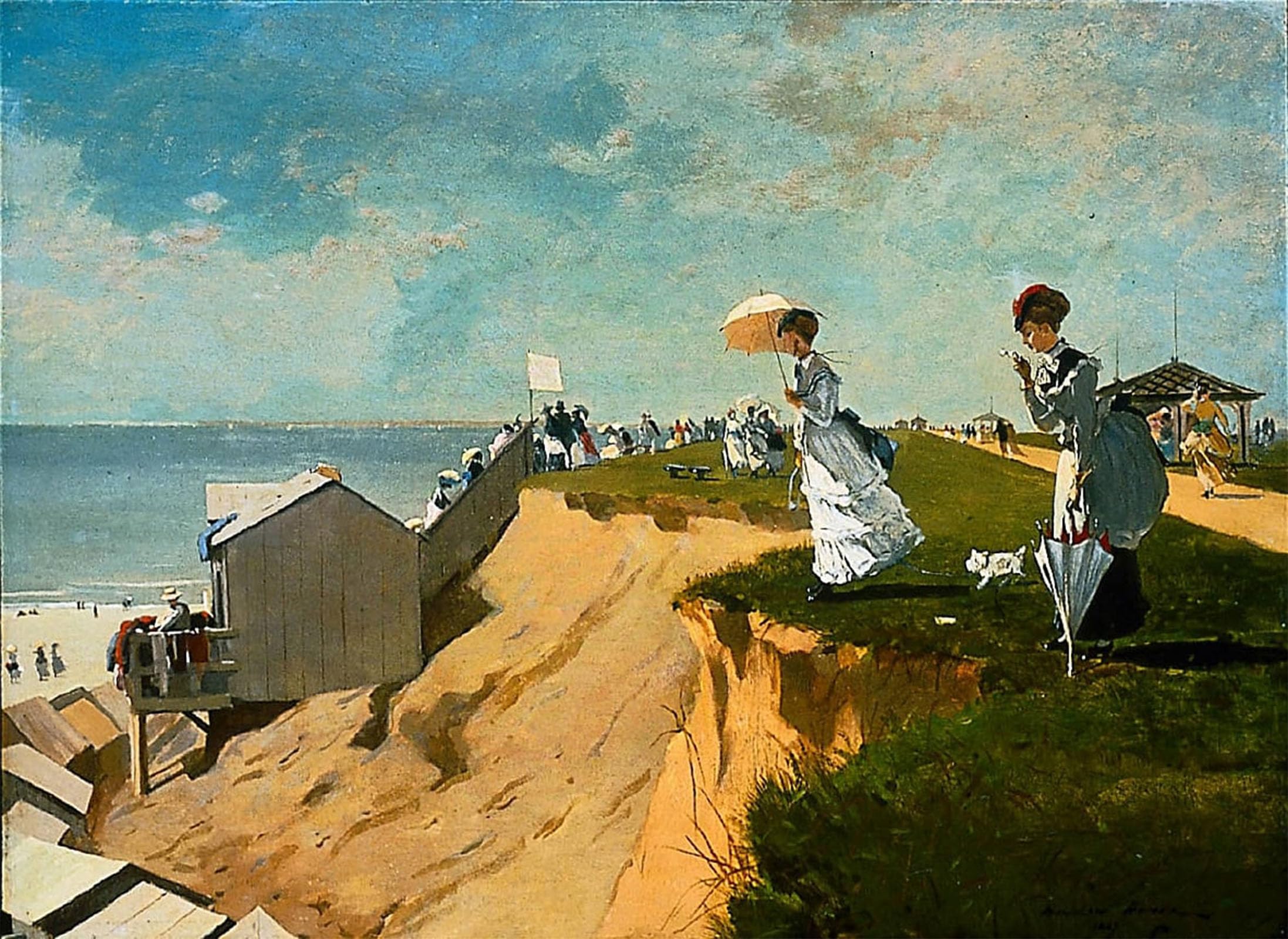 SERENDIPITP Aesthetic Poster Photo Wall Print Retro Picture Long Branch New Jersey by Winslow Homer Modern Wall Artwork for Home Decor 60x90cm