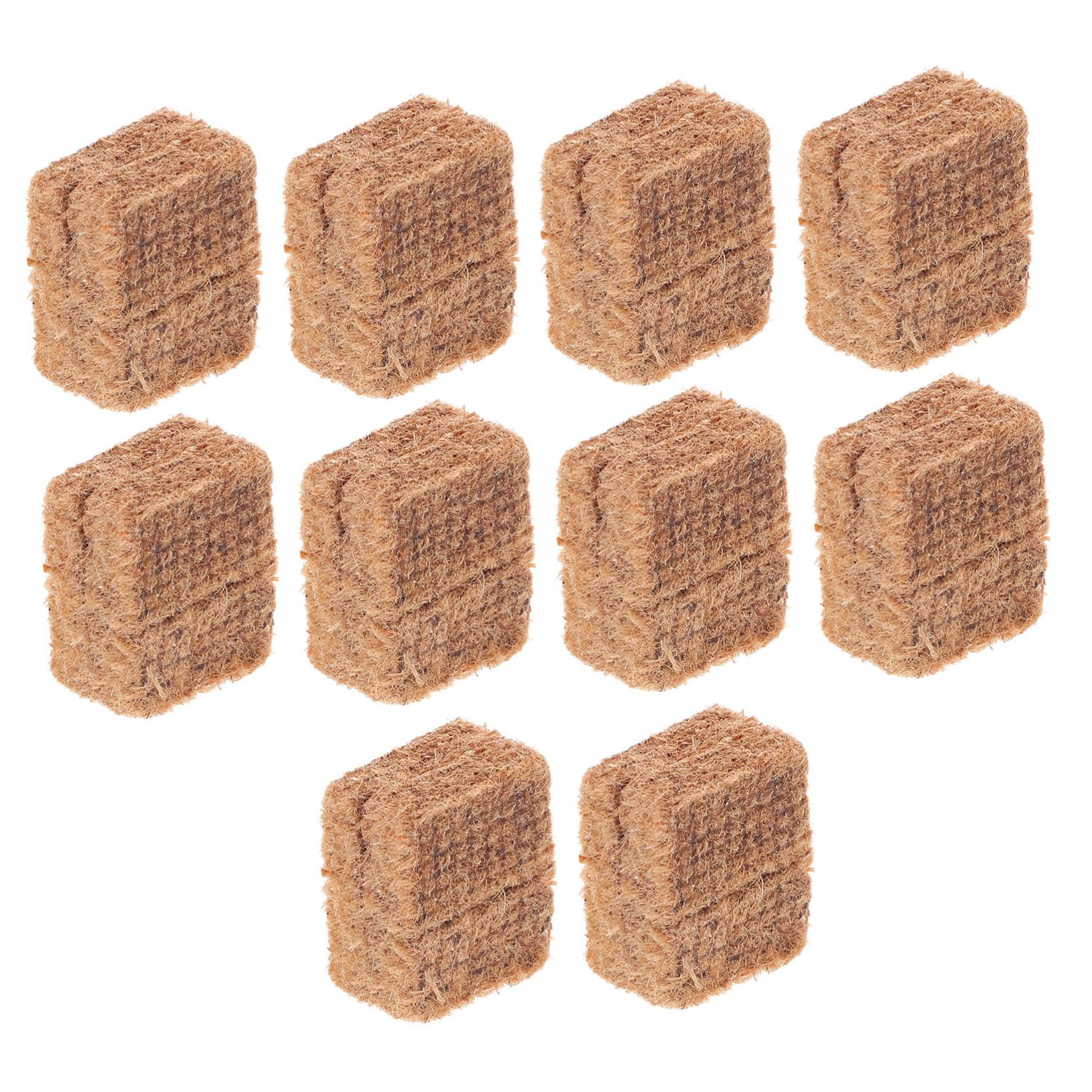 Toddmomy Outdoor Fire Lighter Starter Blocks 10 Pack for BBQ Grills Fire Pits Indoor Fireplaces Quick Ignition Long Burn Time