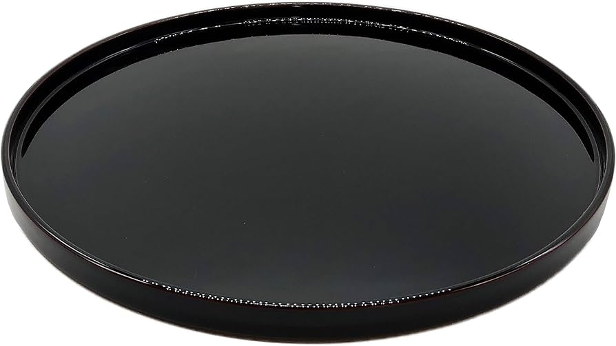 輪島塗 万寿盆 Amazon｜輪島塗 丸盆 尺1 溜 WA6-8｜トレイ・盆 オンライン通販