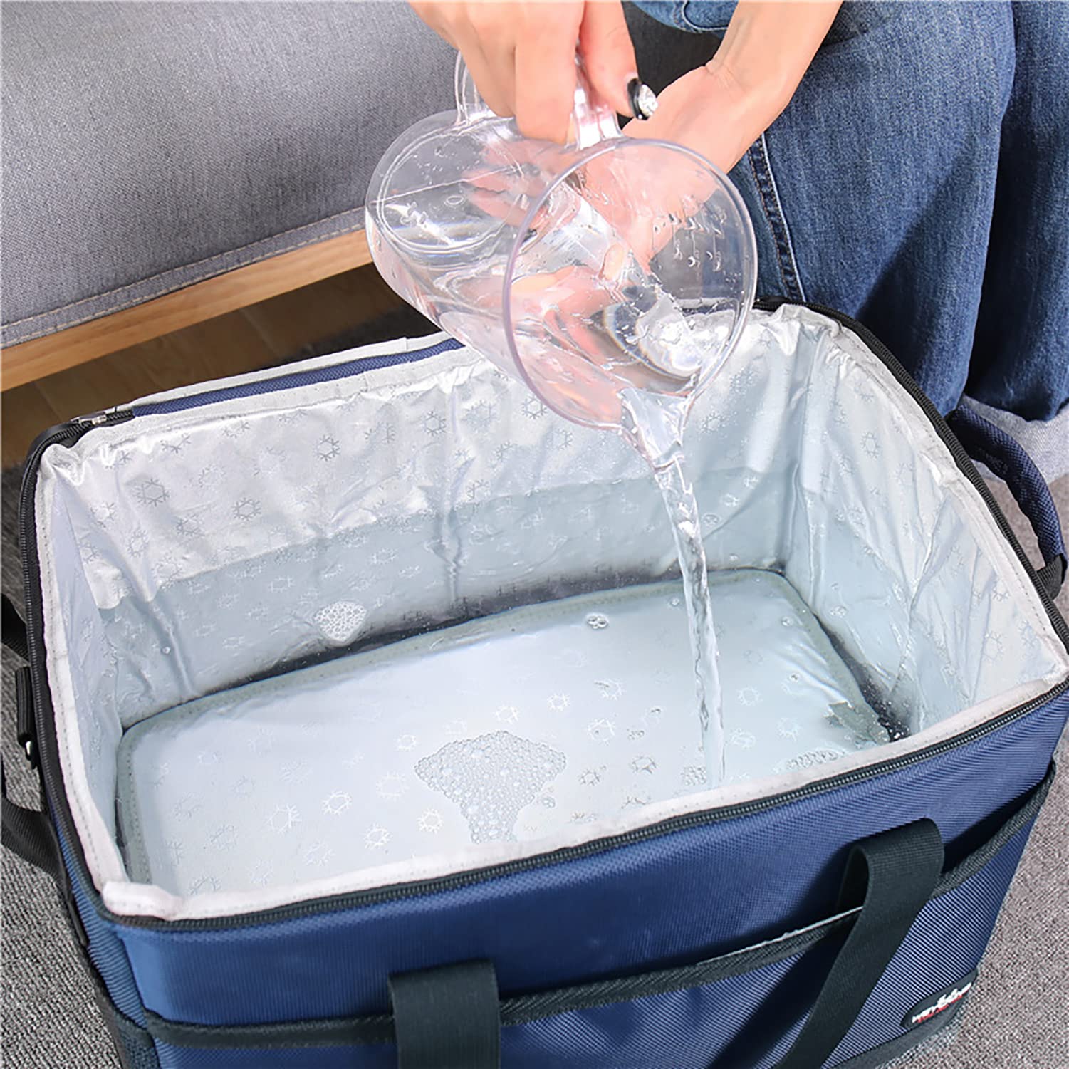 Sac Isotherme Repas Pliable Glacière Souple Isotherme Grande Capacité