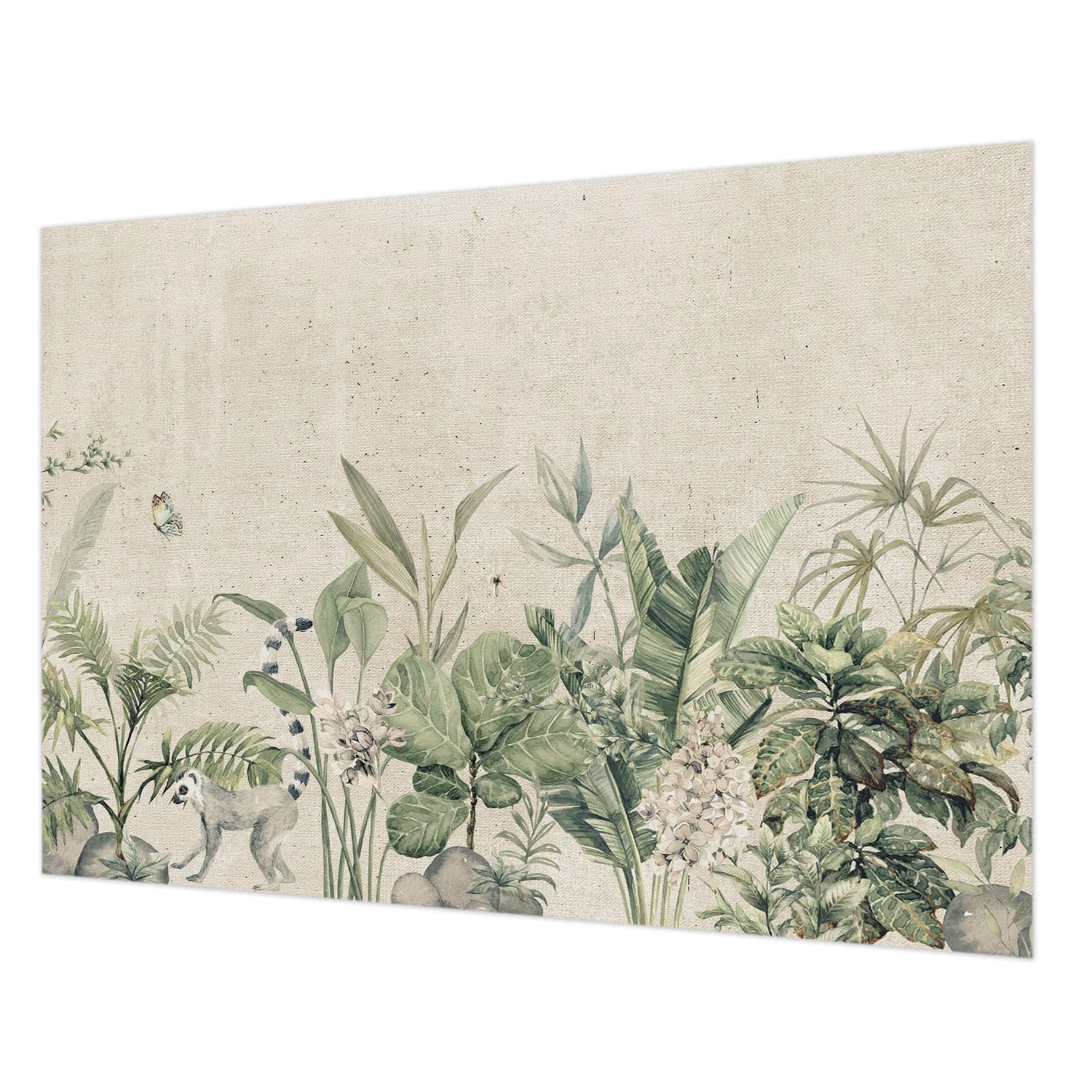 Papier peint intissé facile à nettoyer décor exotique jungle 208x146
