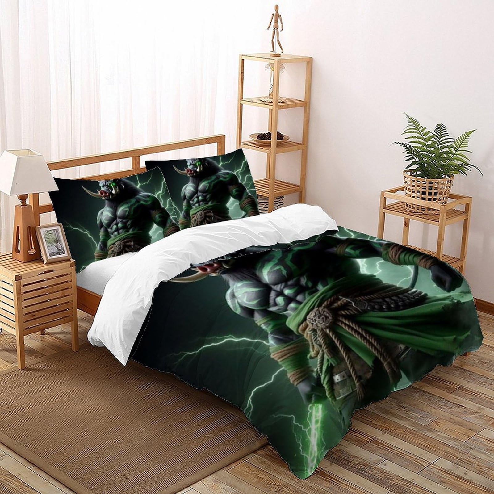 Housse de couette zippée animaux finie la couette qui glisse 200x200