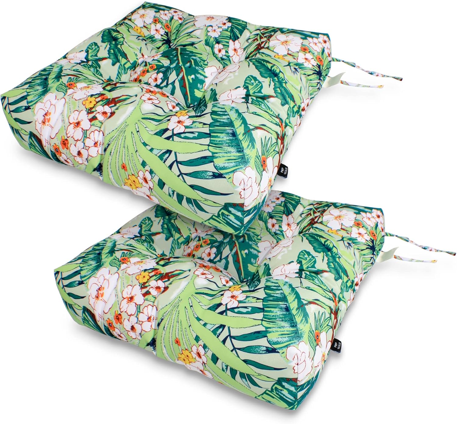 PNP HWJIAJU Square Patio Seat Cushion Set of 2, 19 x 19 x 5 Inch, WaterResistant