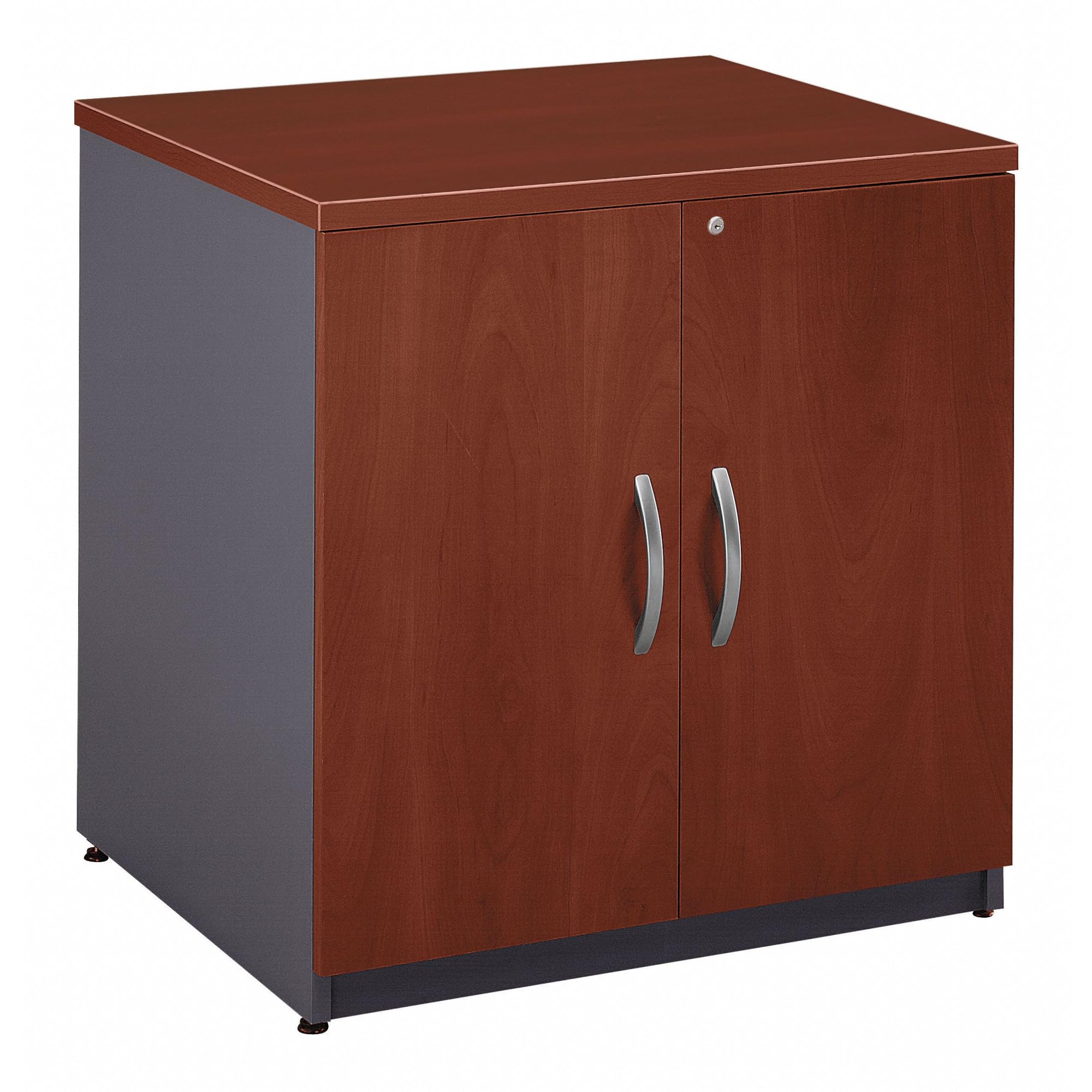 Bush Business Furniture Series C Storage Cabinet with Doors in Hansen Cherry, 2 Door Accent Chest for Home and Professional Office