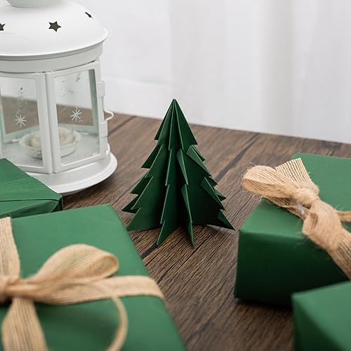 Miniatura 38 de Merture Rollo de papel de regalo de estraza – 30 pulgadas x 32.8 pies – 1 rollo jumbo (81.6 pies cuadrados), papel de estraza rojo para regalo