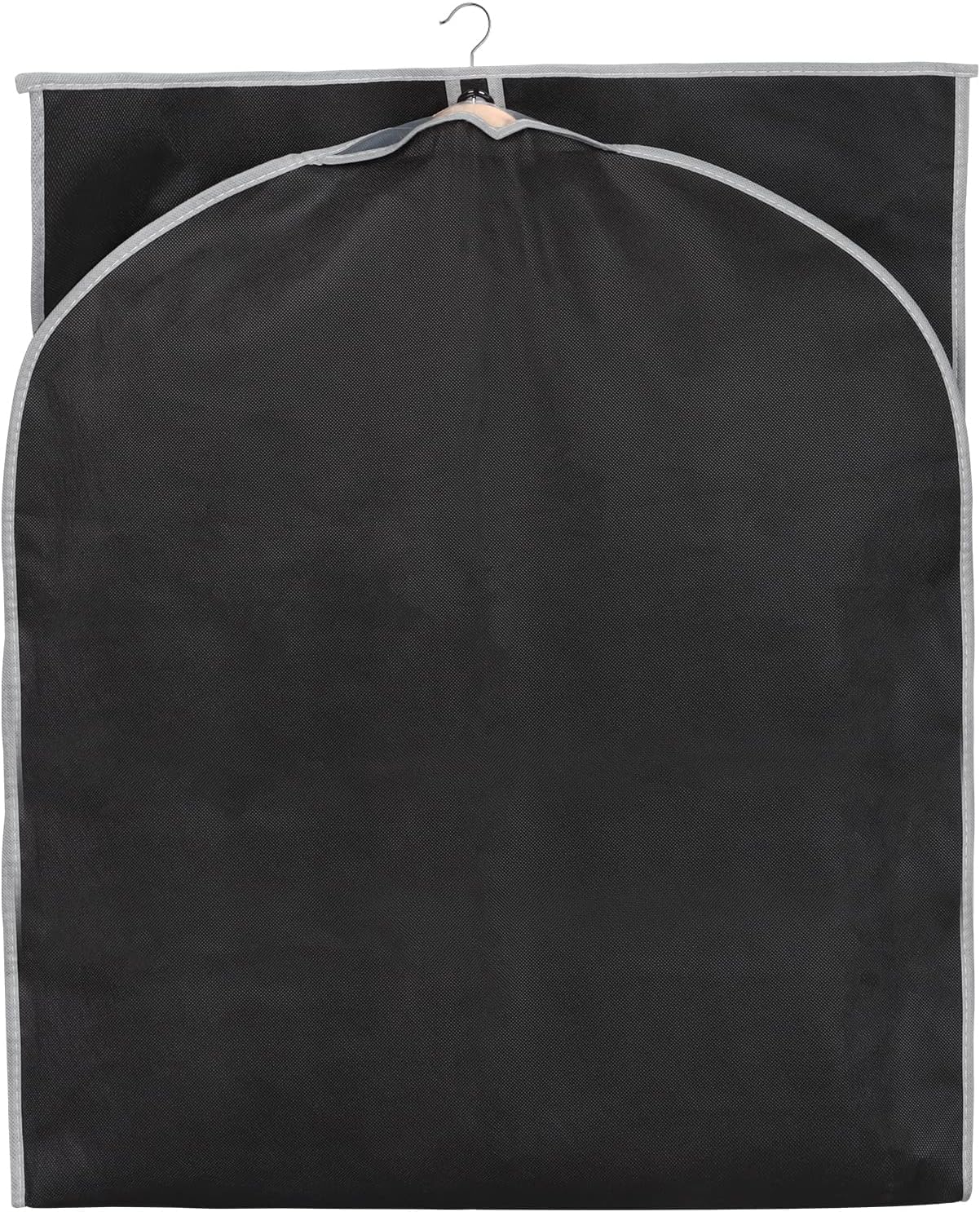 Syeeiex Juego de 4 fundas para ropa de 152,4 cm para colgar ropa, a prueba de polvo y ordenadas, perfectas para trajes, vestidos de noche, abrigos de piel, vestidos largos (negro y gris)