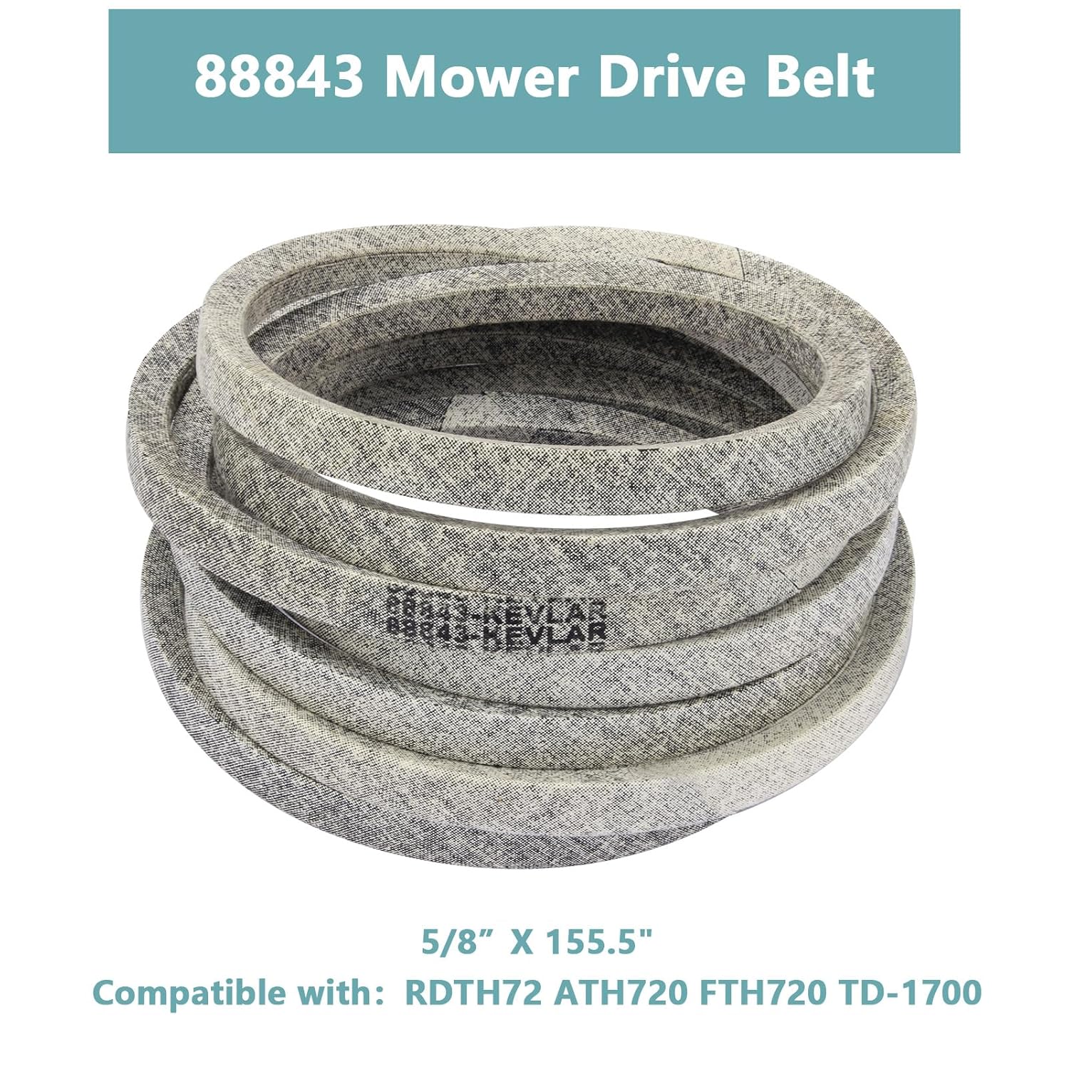 Made with Kevlar BUSH HOG 88843 BELT -RDTH72 ATH720 FTH720 TD-1700 6' MOWER