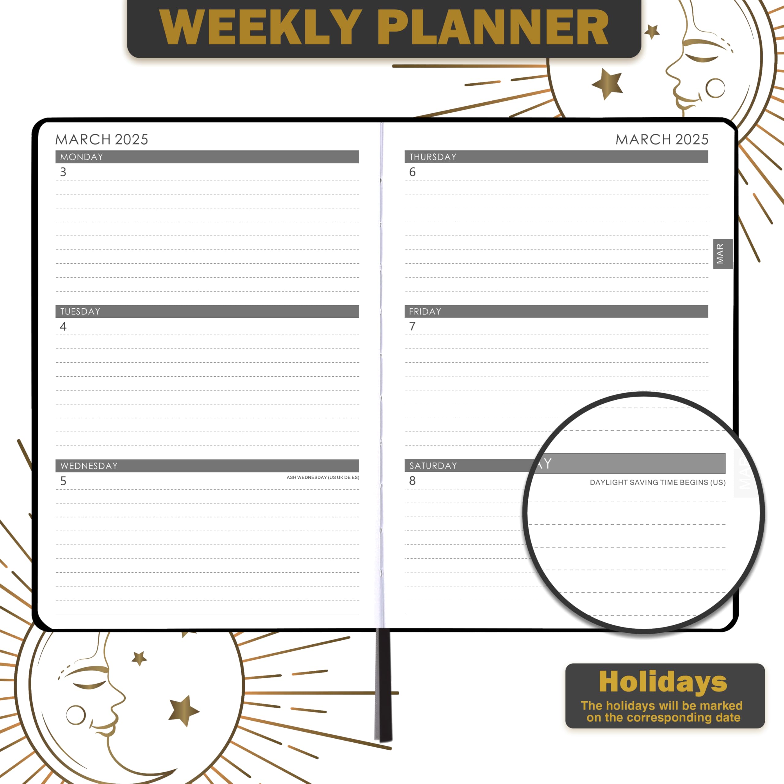 Snapklik.com : 2025 Planner - 2025 Weekly Monthly Planner, January 2025 ...