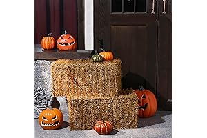 Suzile Halloween Decorative Straw Bales: Autumn Ambiance for Enchanting Occasions
