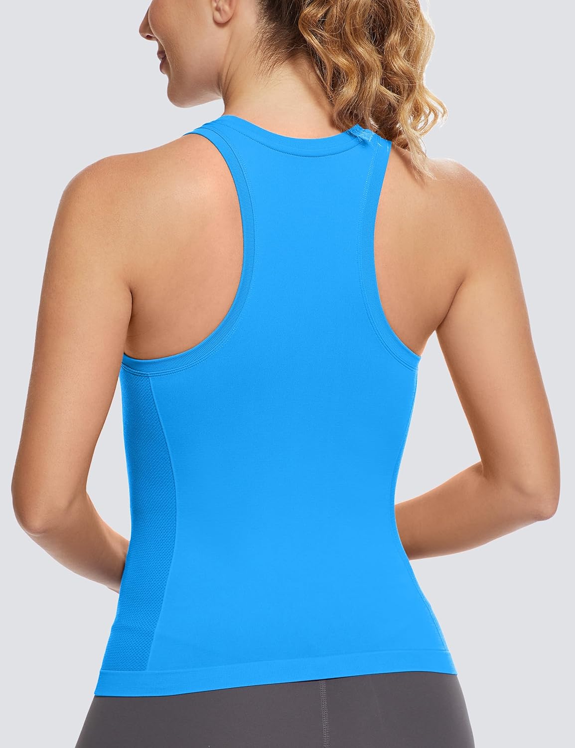 MathCat Workout Tops for Women Racerback Tank Tops Seamless Running Tank Tops Muscle Tank - Image 2