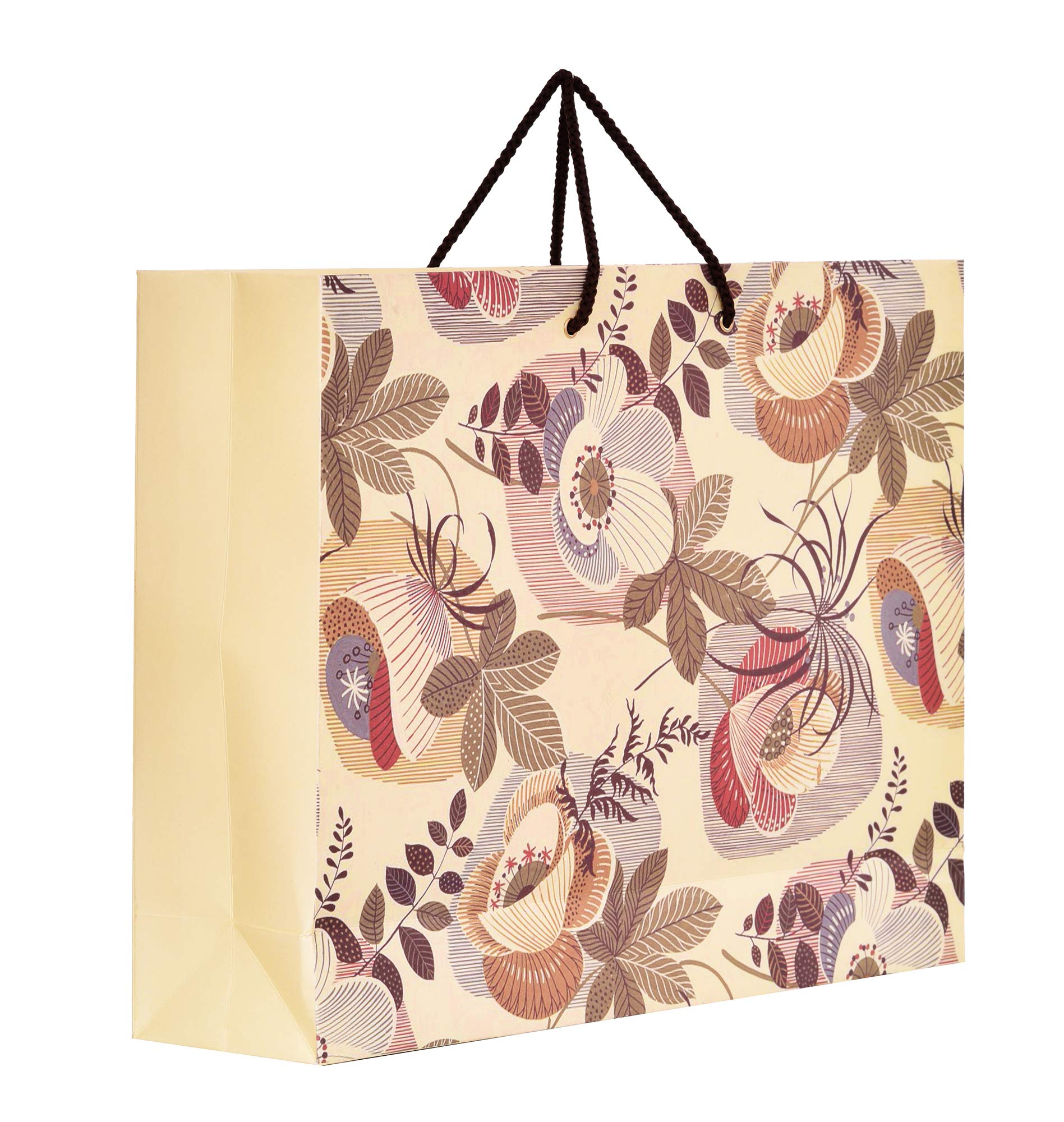 PPJ ® - FLORAL (10 Pcs.) PAPER CARRY BAG, 16 Inch X 12 Inch X 4 Inch for DIWALI/WEDDING/FUNCTION/BIRTHDAY/RETURN GIFTS/CHRISTMAS (Pack of 10) (B0BMKDJNTG) Amazon Price History, Amazon Price Tracker