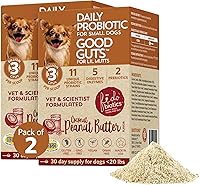 Vista 15 de Fidobiotics Good Guts for Lil Mutts - Probiótico para perros, miles de millones de UFC, 11 cepas, 5 enzimas digestivas, 2 prebióticos, salud