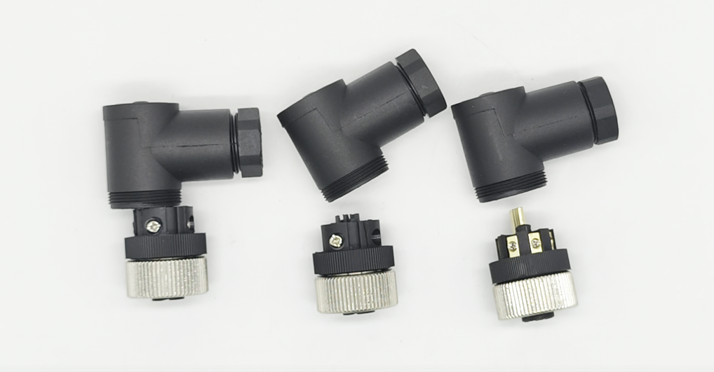Amazon.com: M12 5 Pin Female Connector A Code - 90 Degree Right