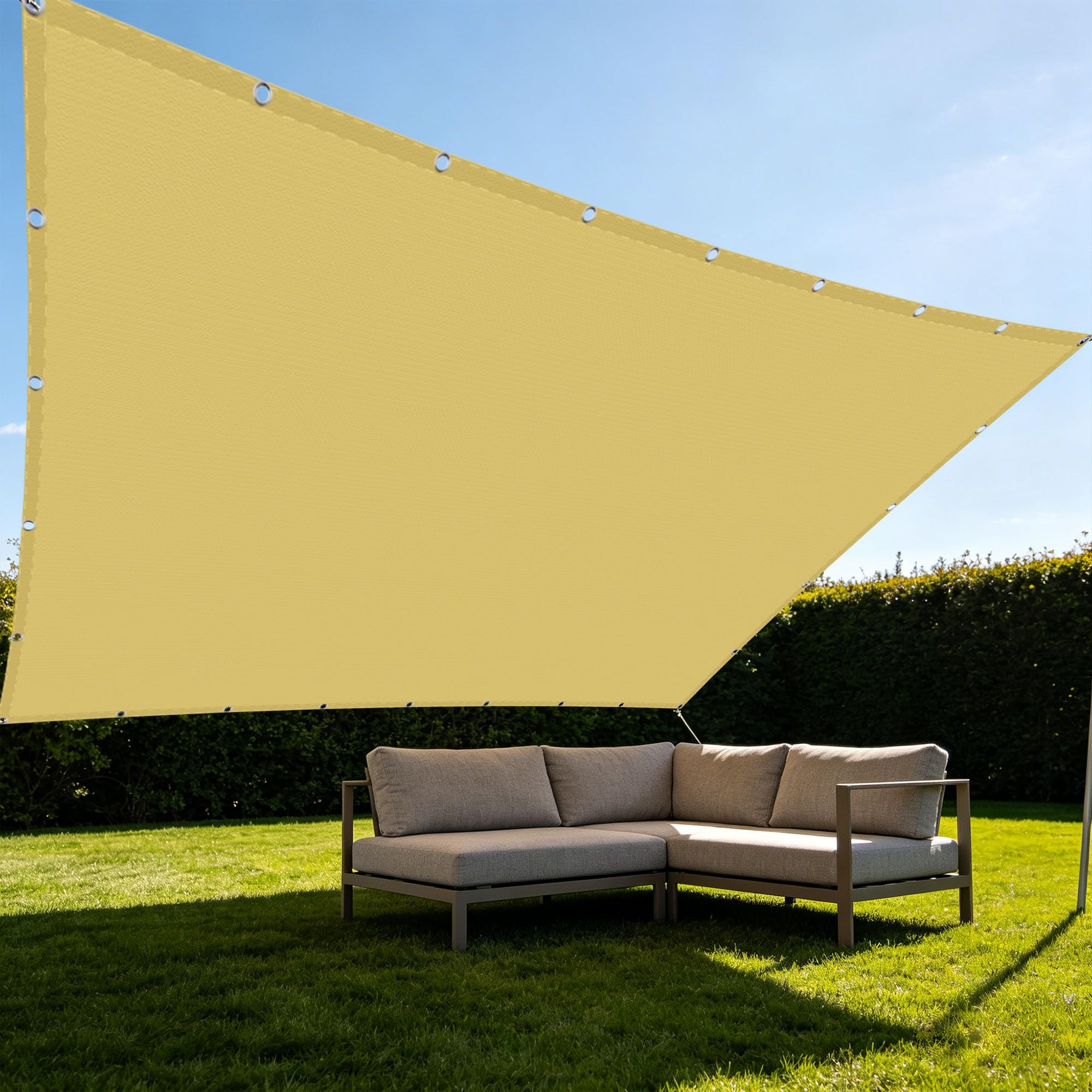 Voiles ombrages imperméable 150x300 cm auvent contre le vent patio