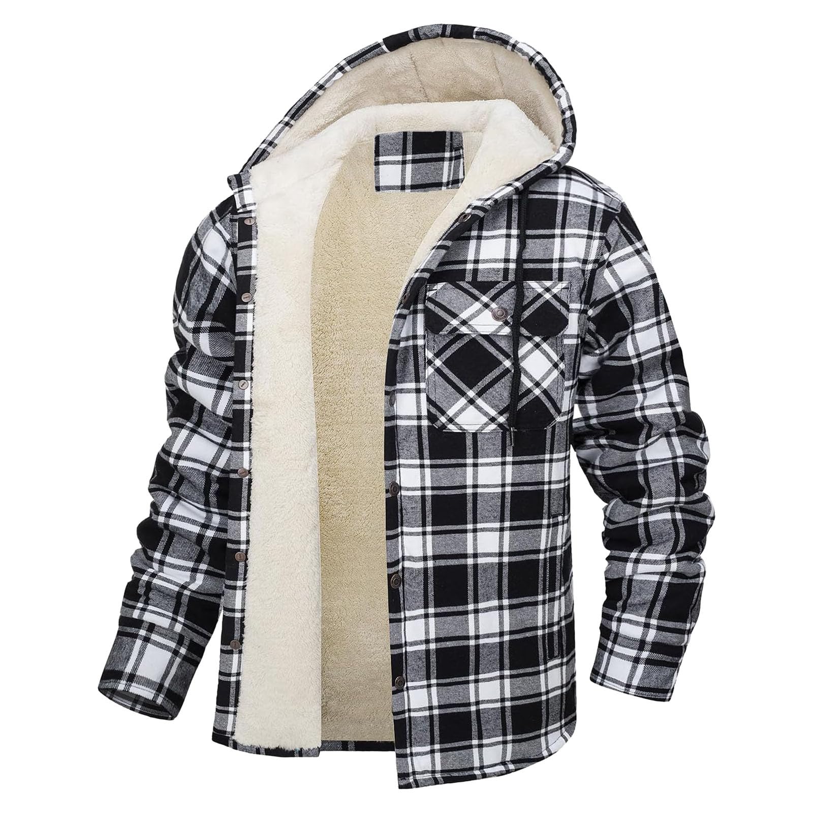 Pull couple hiver chaud style militaire avec grande poche kangourou