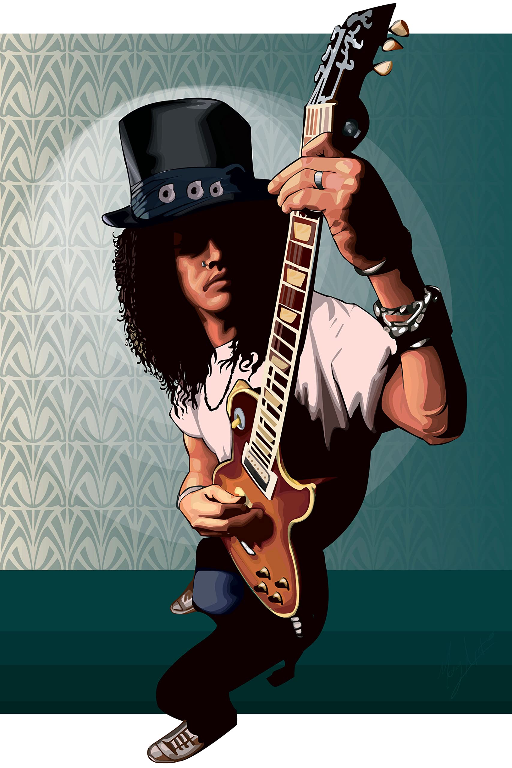 Guns n Roses Poster - 12x18 inch Wall Poster 170 GSM Paper | Home