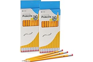 Enday Presharpened #2 Pencils, 12 Count Pack of 2