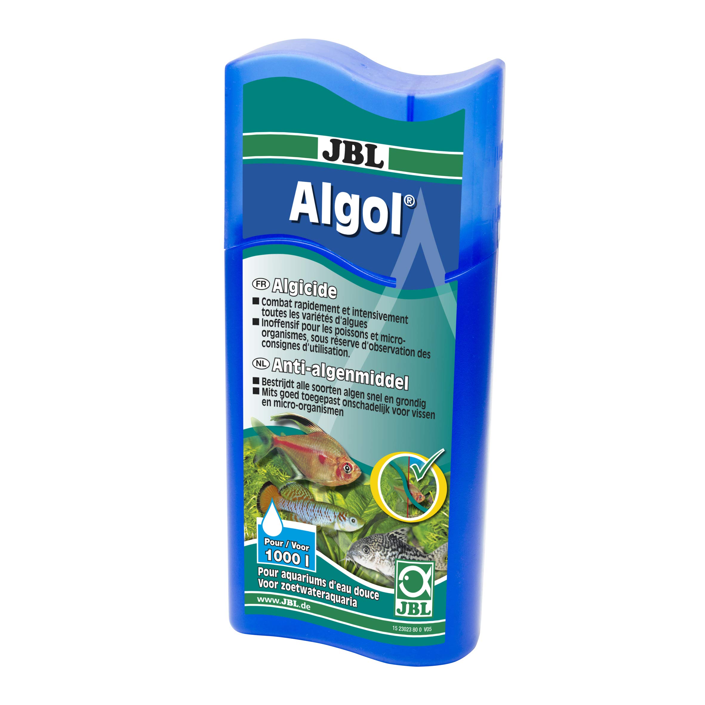 JBL - Limpiador de algas «Algol» para acuariofilia - 100 ml (Para 1000 l)