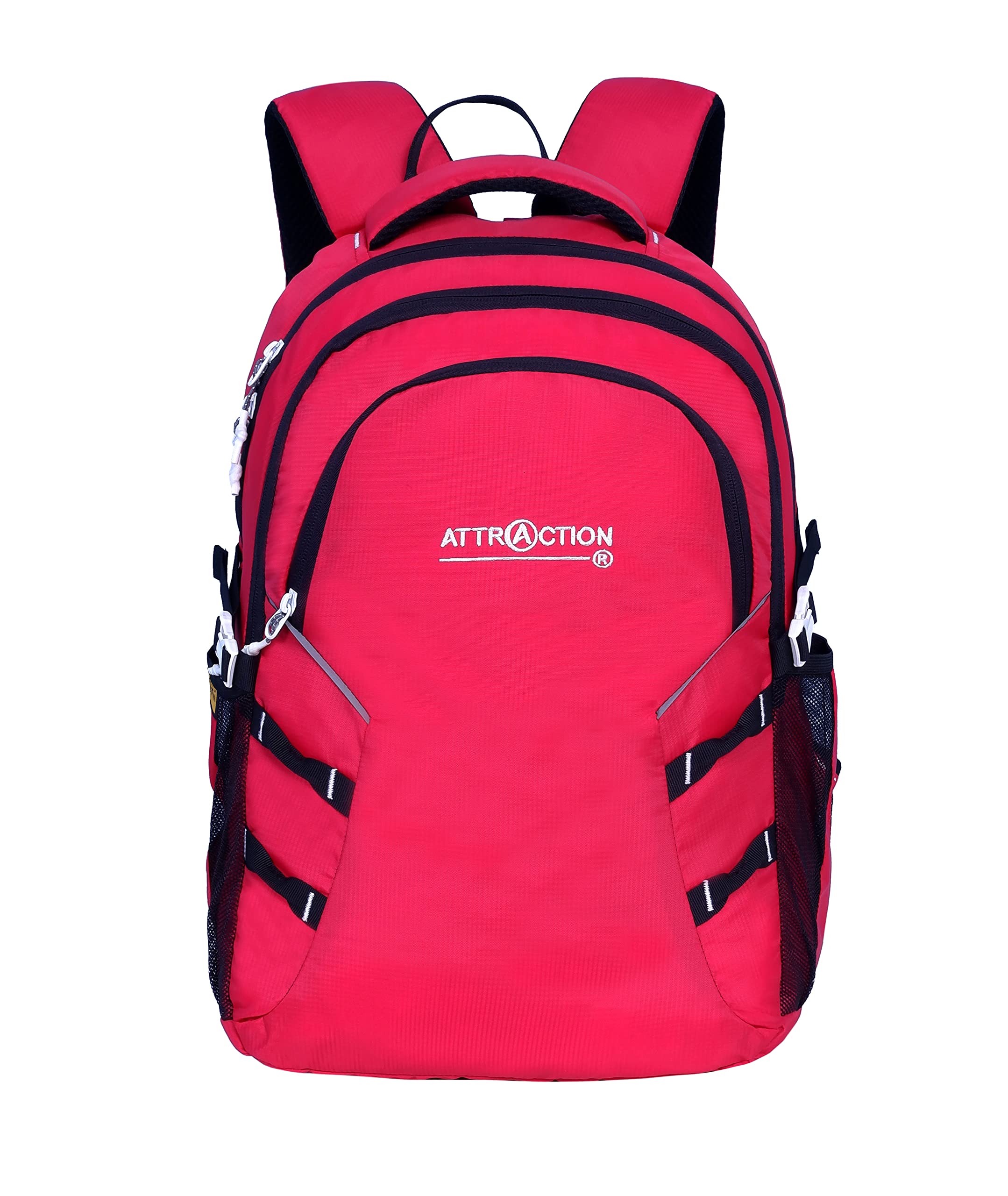 Attraction 45L Large Polyester Laptop Backpack with 3 Compartments and Rain Cover (red) (B08TKSRT7Y) Amazon Price History, Amazon Price Tracker