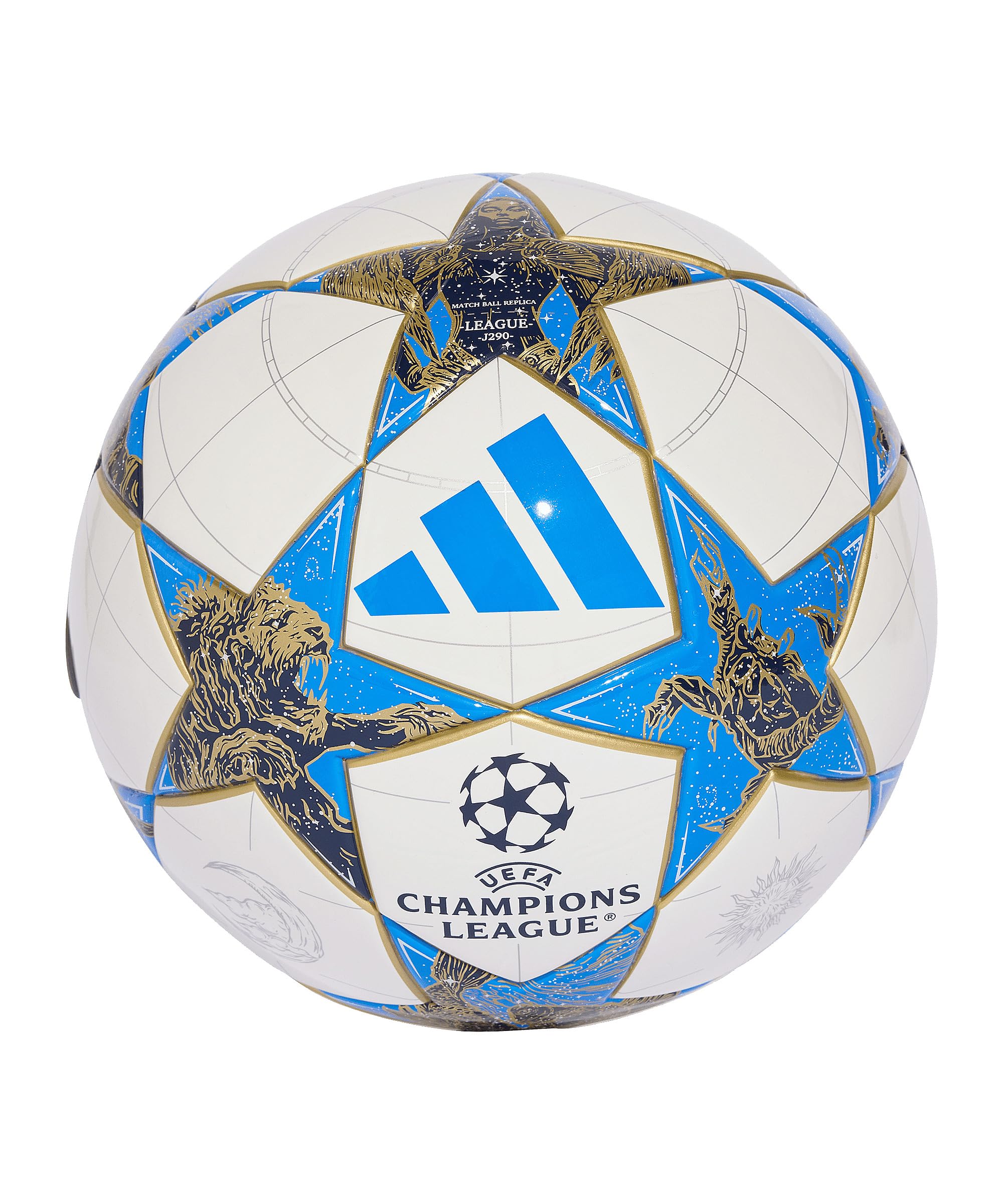 Adidas UEFA Champions League Replica Ball J290 Palla da calcio Bianco 5 EU