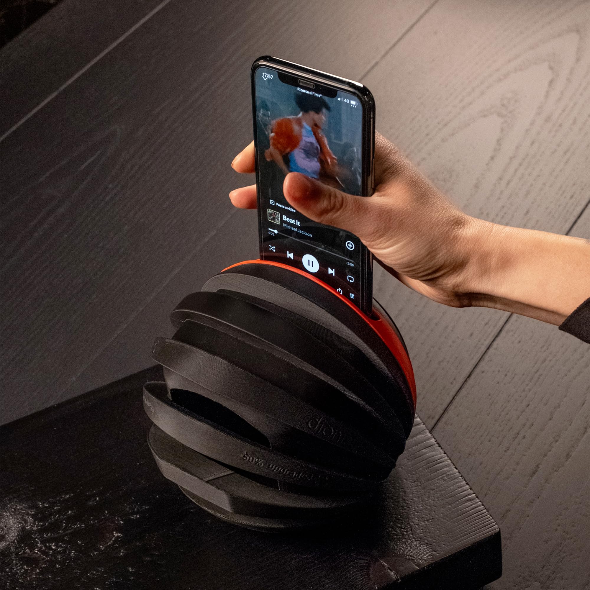 Perpetua Dionisio Circular Sound - Diffusore Acustico per Smartphone Realizzato in Zantech – Amplificatore Passivo Ecologico per Telefono, 100% Made in Italy