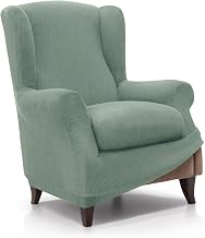 FAVERTI® Elastic Earmuff Armchair Cover from 70 to 100 cm | Royal Model | Turquoise | Universal Adjustable Armchair Cover | Jacquard Fabric Quality Protector Cotton Feel