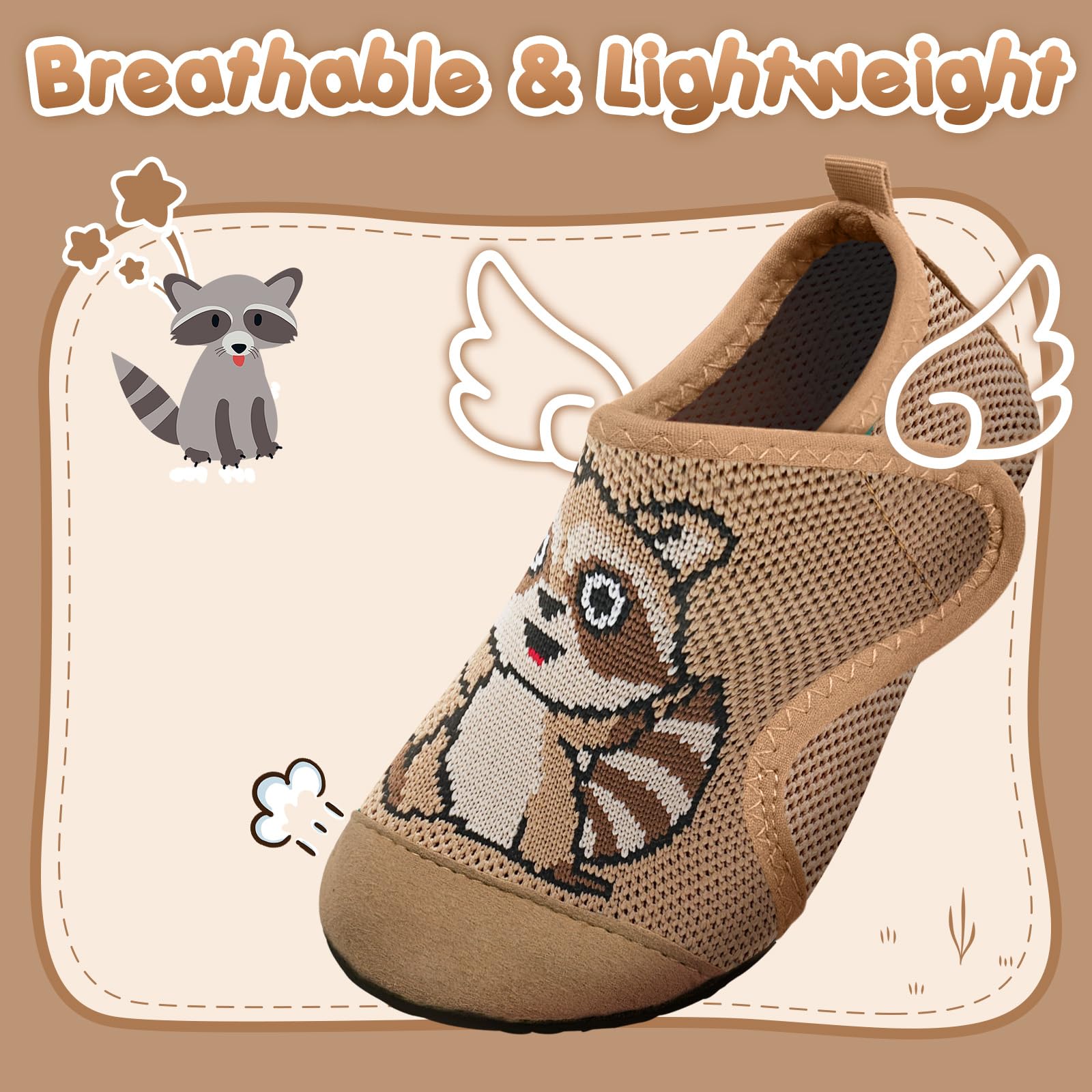 WateLves Pantofole per Bambini Unisex Scarpe a Magli Antiscivolo Ciabatte da Casa per danno la sensazione di camminare a piedi nudi Antiscivolo & Leggero