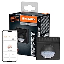 LEDVANCE SMART+ WiFi rilevatore di movimento per esterni, IP65, plastica, grigio scuro