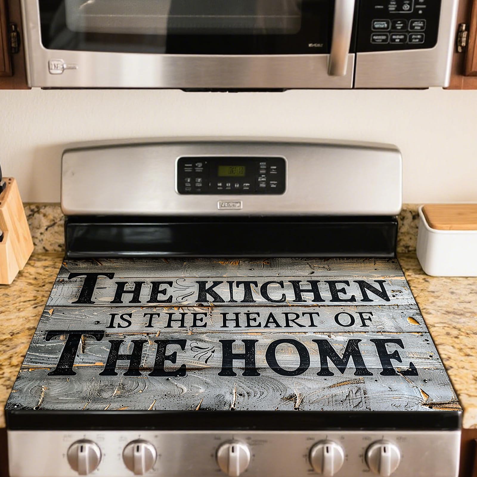 Nuxovilar Stove Top Cover Cooktop Protector 20x28in Polyester Glass
