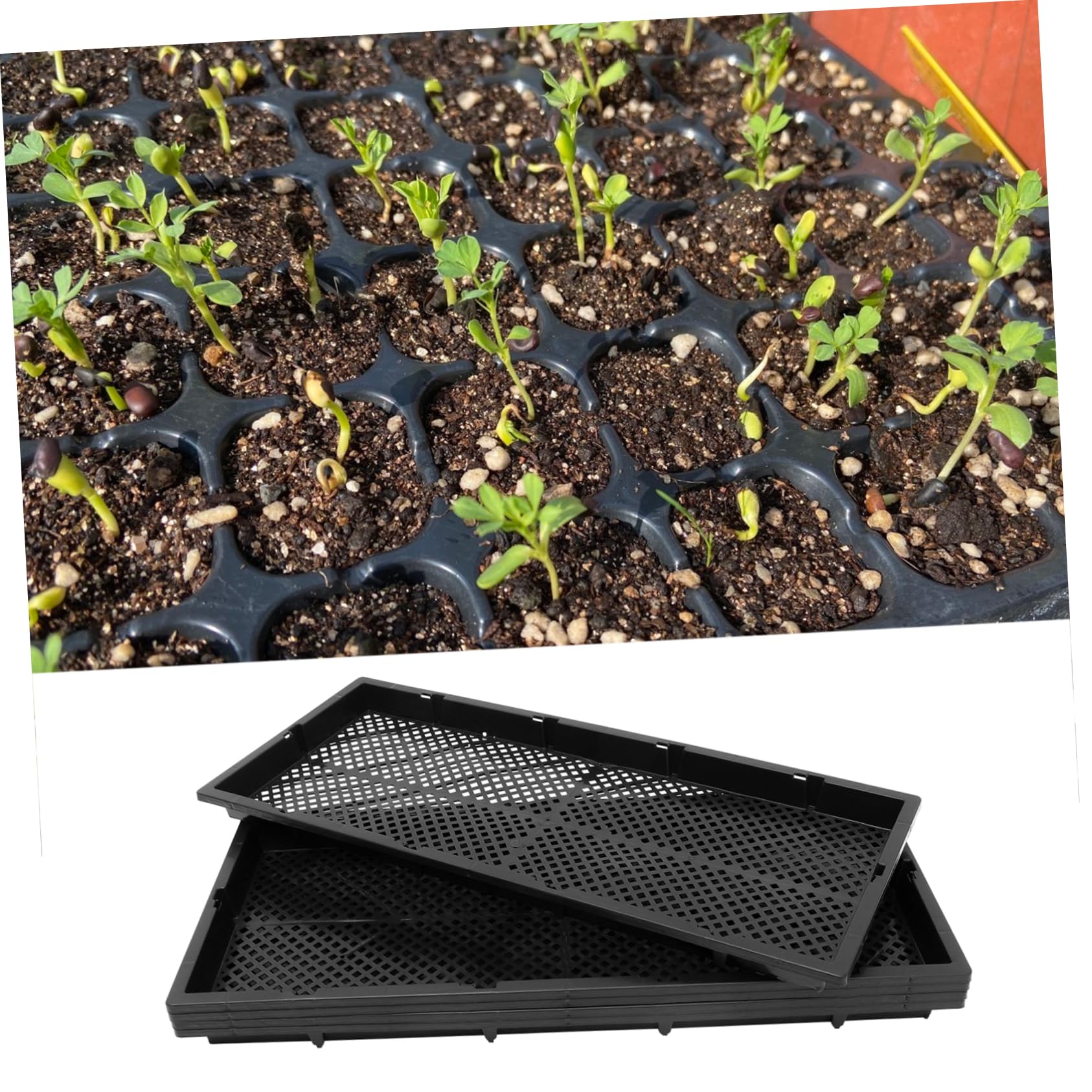 5pièces Plateau De Culture Hydroponique Lot de Trays De Jardinière Contenants De Plantation Pratiques pour Germination De Plantes Et Cultures à Domicile