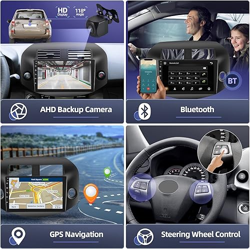 Miniatura 6 de 2 GB  32 GB Radio de coche de 101 pulgadas para Toyota RAV4 2007-2012 Android 11 pantalla táctil estéreo de coche Apple Carplay y Android