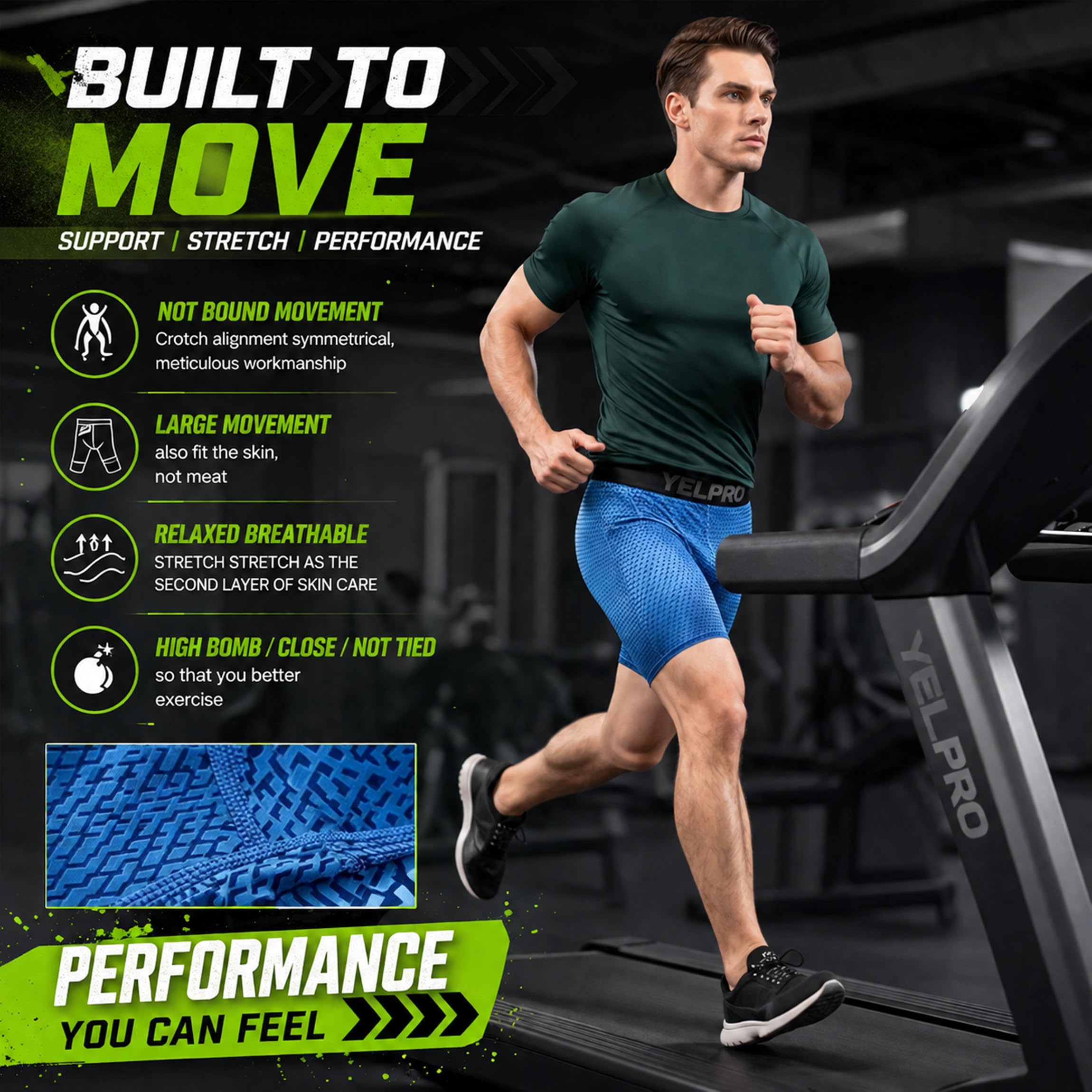 SANANG Short de Compression pour Hommes, Couche de Base à Séchage Rapide, Collant de Sport D'entraînement et de Fitness