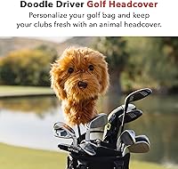 Vista 2 de Daphne's Headcovers Doodle Driver Headcover Fundas de cabeza premium Divertidas fundas para palos de golf Protección elegante para tus palos