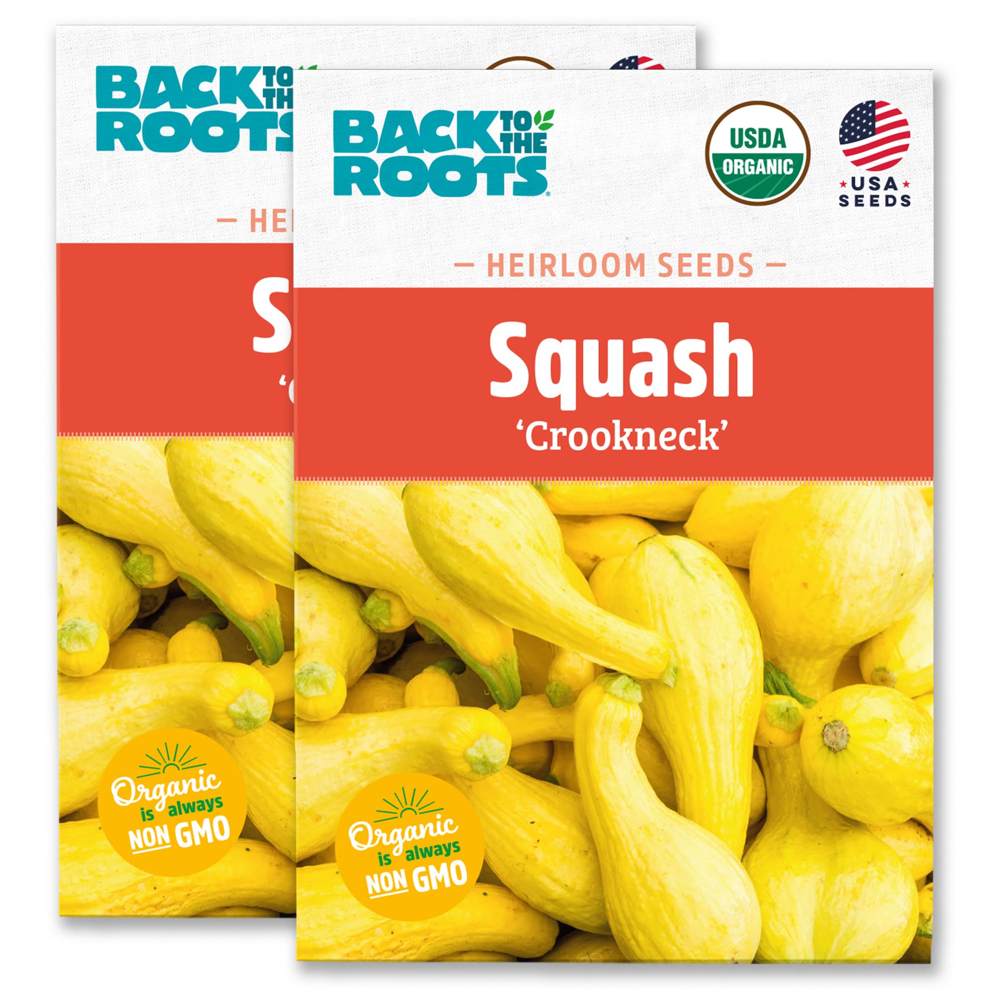 100% Organic Heirloom Seeds - Squash Value Pack (4g Total)