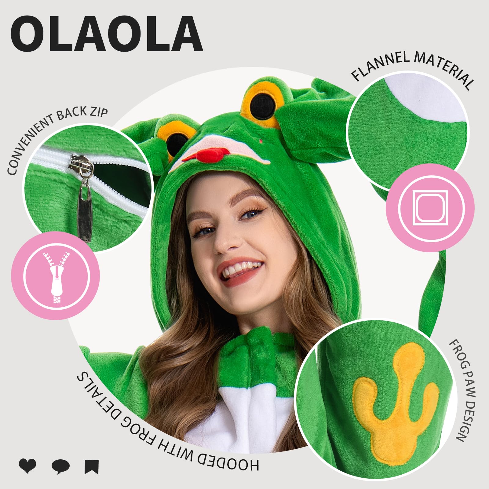 OLAOLA Combinaison pour Adultes Unisexe, Nouveauté Pyjama Costume pour Halloween, Doux Confortable Maison Vêtements de Nuit, Une Pièce Pyjama Cosplay Vêtements de Détente