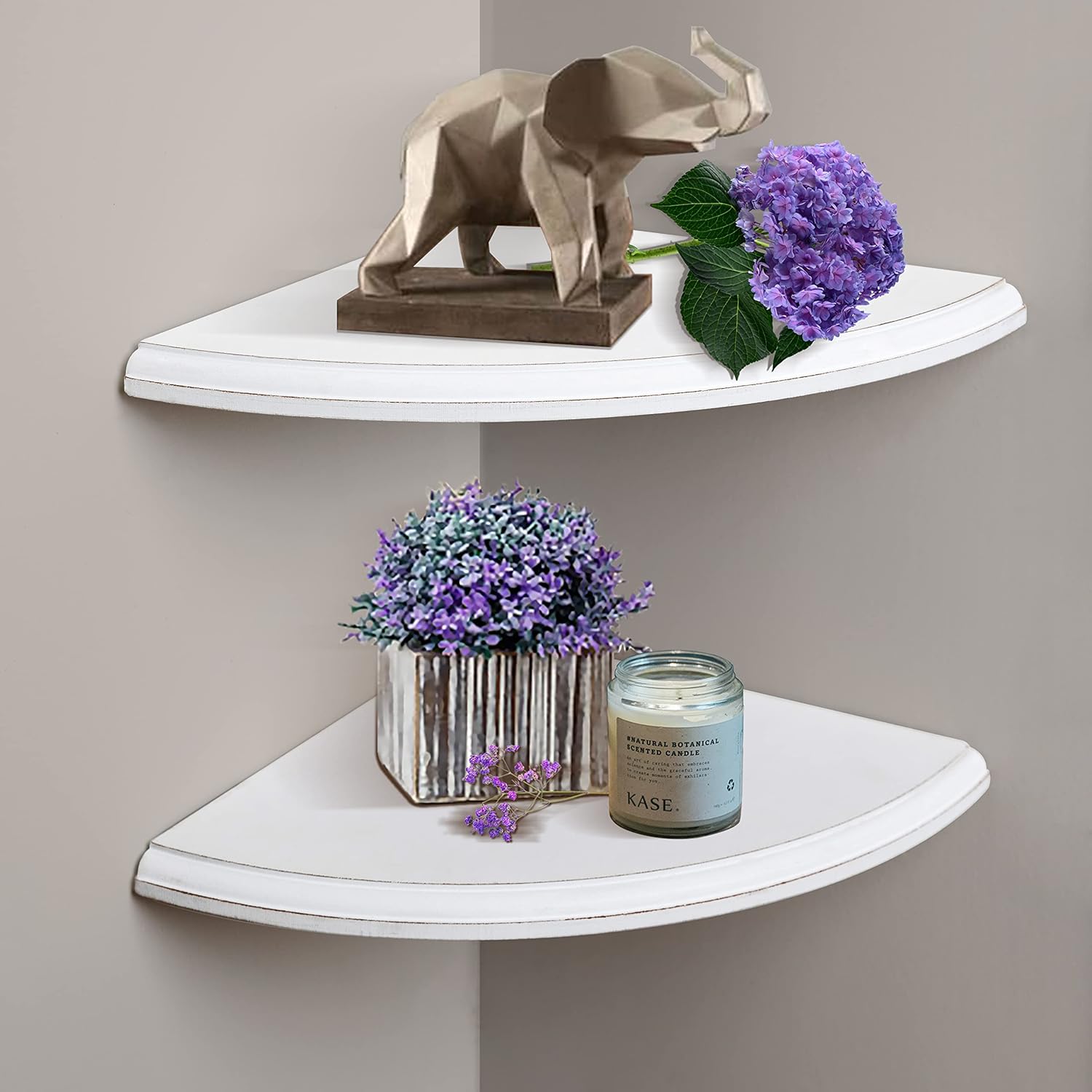 Defined Deco Corner Shelf Wall Mount,Floating Corner