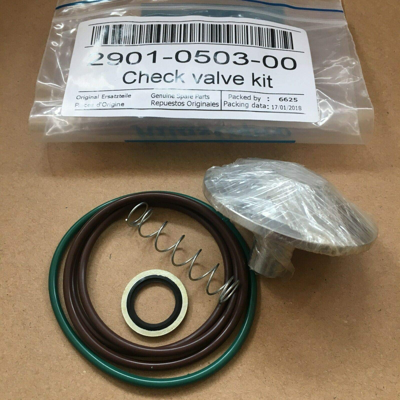 2901050300 Check Valve Kit for Atlas Copco Air Compressor GA55 75 90 132 160 200 250 300KW (X-Large) 2901-0503-00