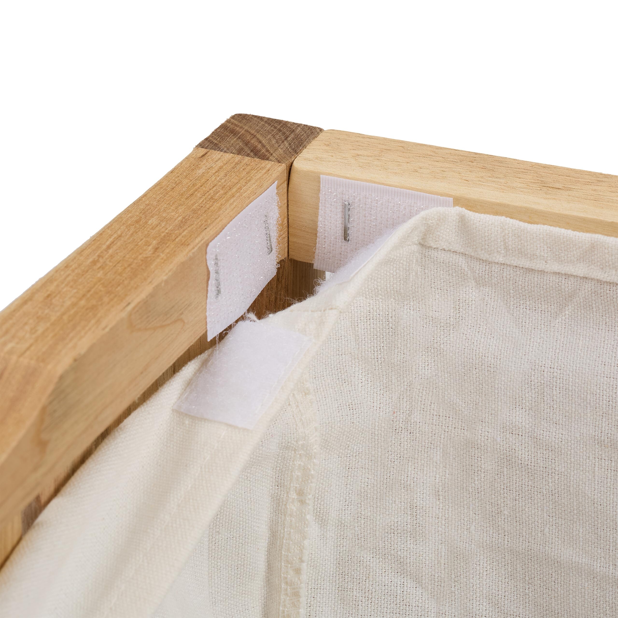 Relaxdays Wäschetruhe mit Sitz, Badhocker mit Stauraum, 100 l Wäschesammler, HBT: 50x100x38 cm, Holz/Stoff, Natur/weiß