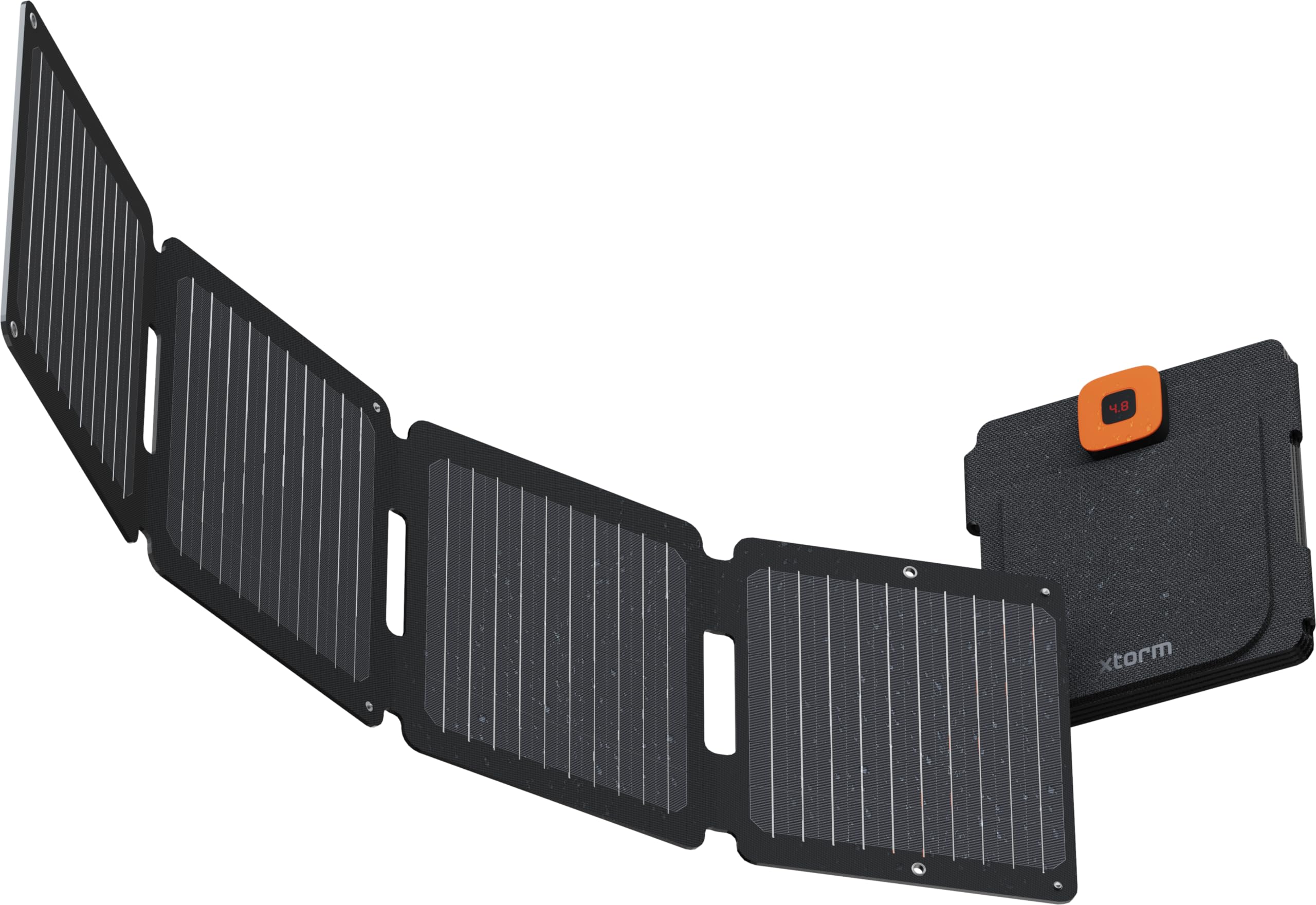 Xtorm Black Solarbooster, 28W Solar Panel, Foldable, Portable Solar Panel, Flexible Solar Panel, Monocrystalline Efte, Outdoor, Solar Power