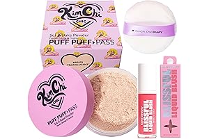 Kimchi Chic Puff Puff Pass Translucent Setting Powder Set: Unlock Your Flawless Base!