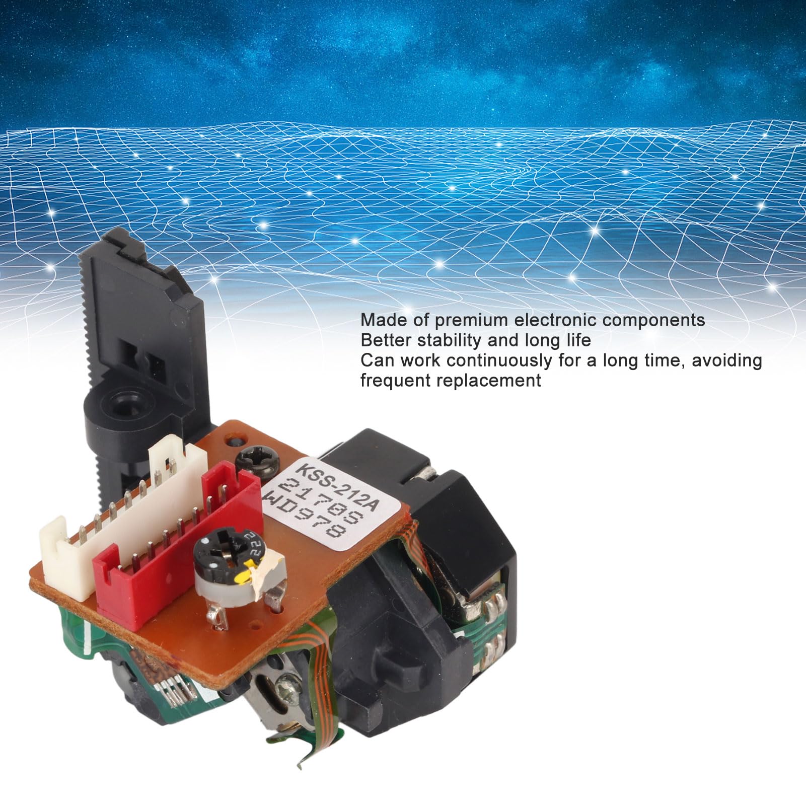 Pieza de Reparación de Repuesto de Lente óptica, Lente óptica de Reproductor KSS 210A 212B 150 con Alta Estabilidad para Mecanismo de CD/VCD