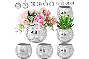 16PCS Set Disco Vase with Disco Ball
