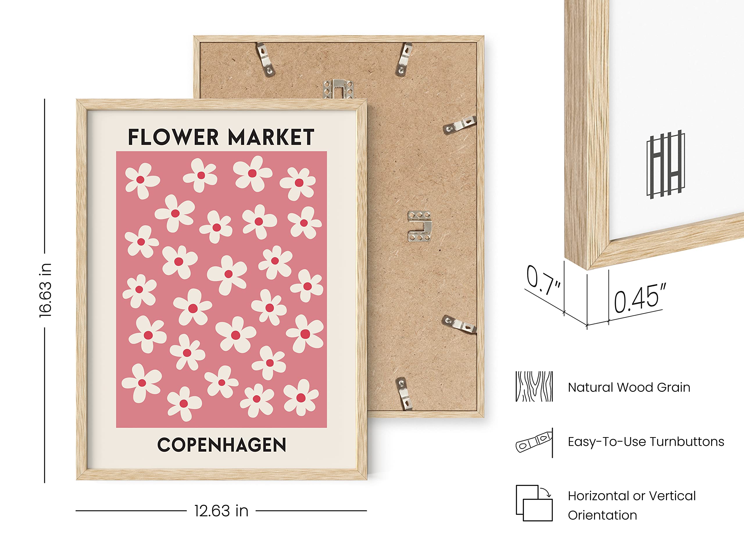 Habseligkeit Set Di 6 Poster Floreali Danesi Pastello – Stampe Da Parete Per Camera Da Letto, Dormitorio E Soggiorno (11x14", Senza Cornice) - 4